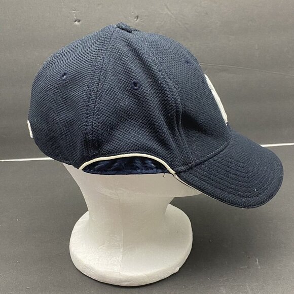 New York Yankees Ball Hat Cap Navy New Era Fitted Medium - Large MLB Baseball - Picture 3 of 11